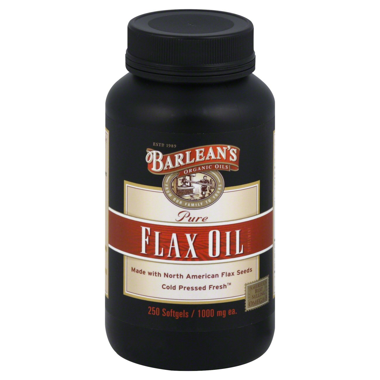 Barlean's Organic Oils Pure Flax Oil 1000 mg Softgels Shop Diet & Fitness at HEB