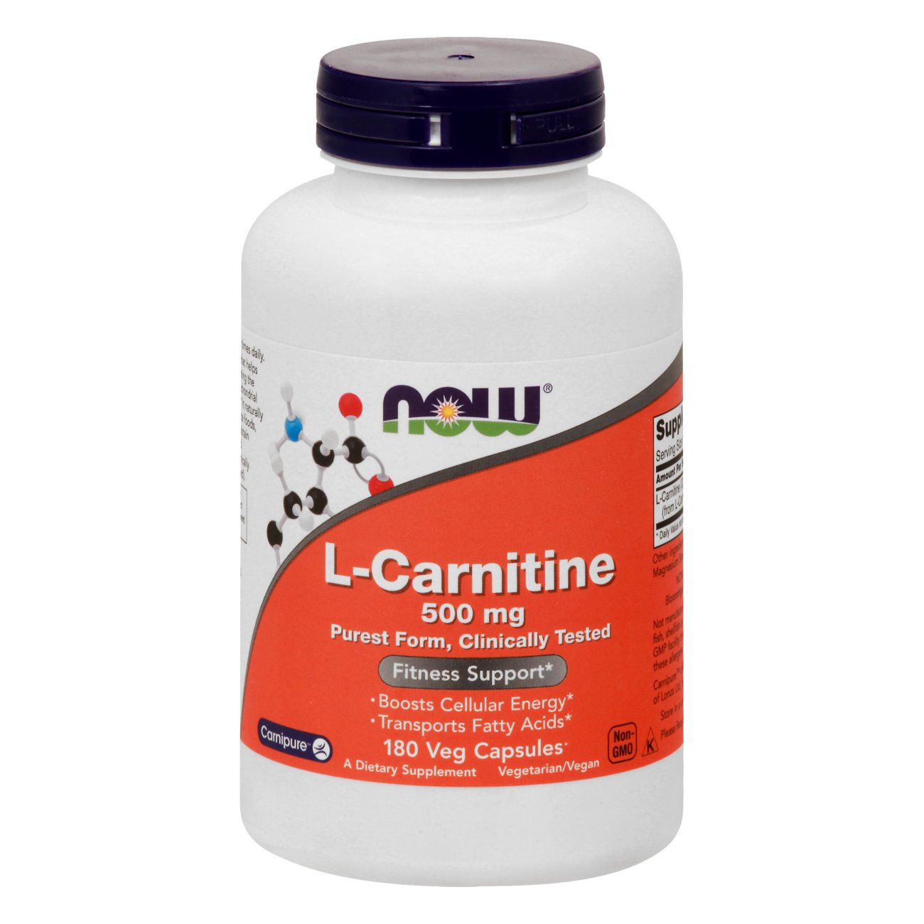 NOW LCarnitine 500 mg Capsules Shop Diet & Fitness at HEB