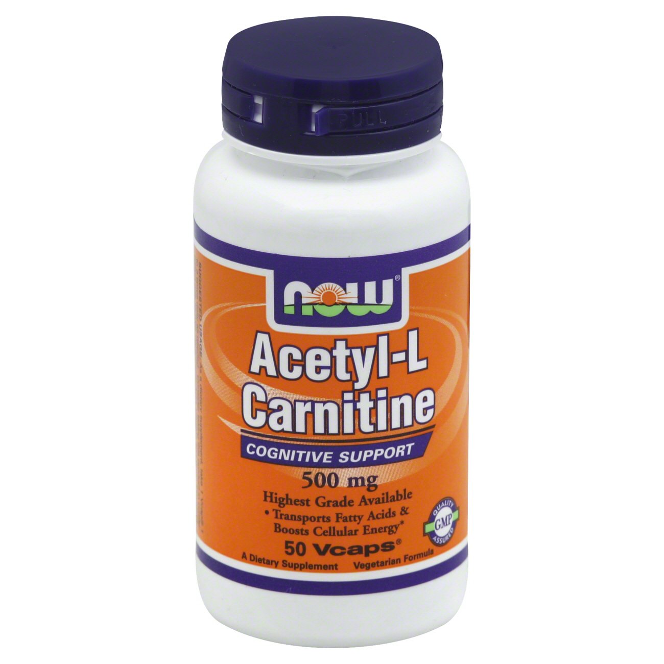 NOW Acetyl-L Carnitine 500 mg Capsules, 50 ct | Central Market