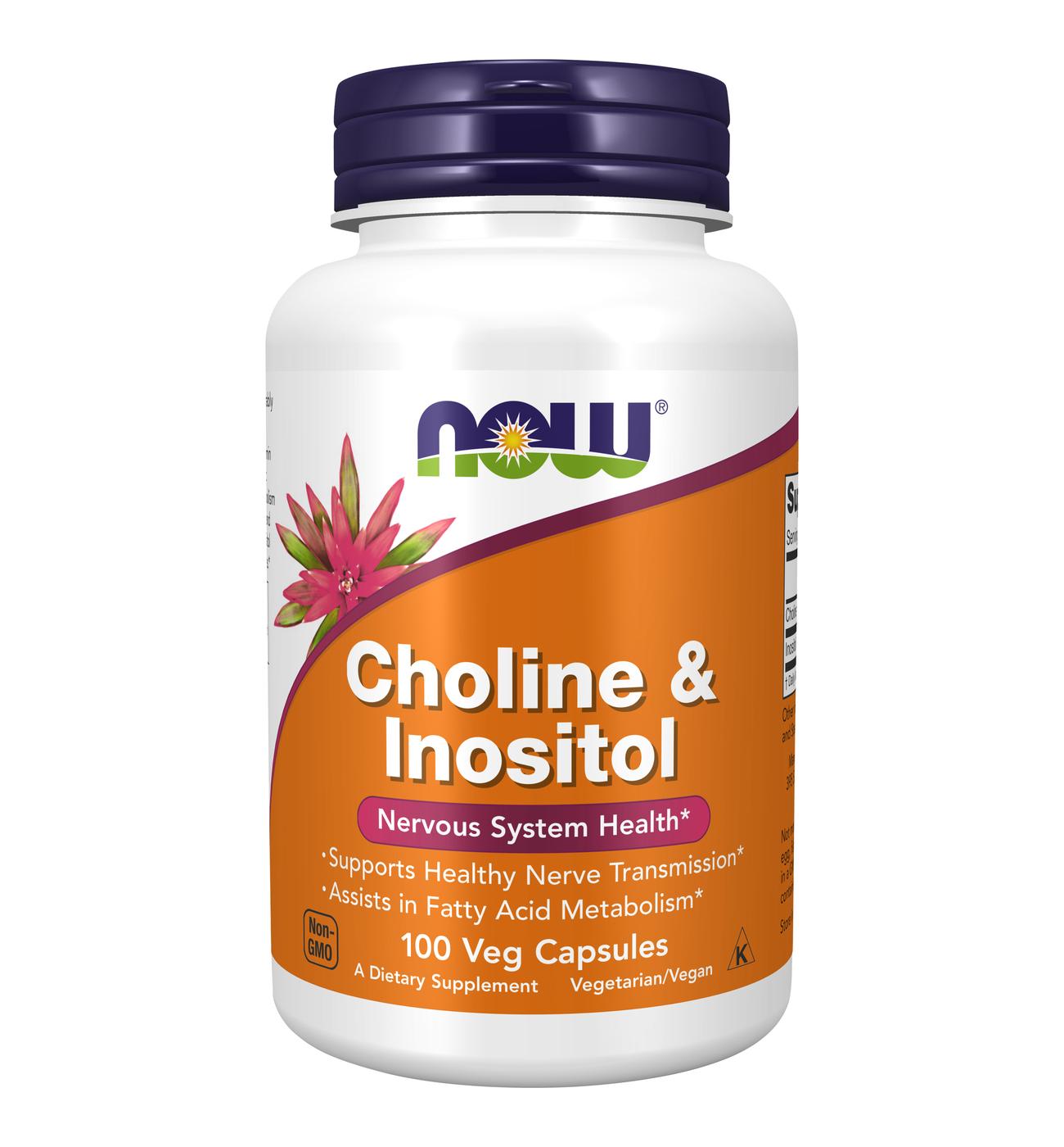 NOW Choline & Inositol Capsules; image 1 of 2