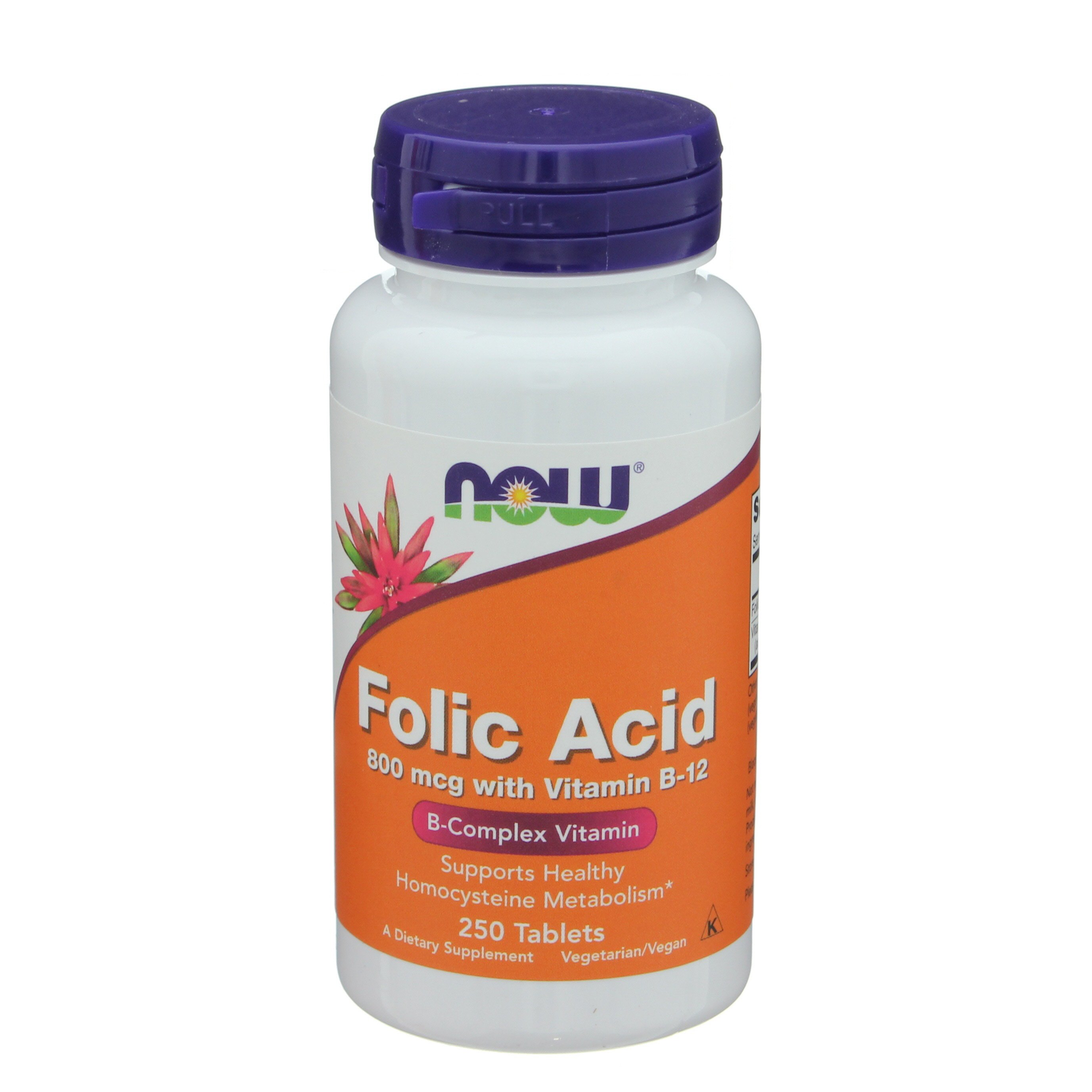 NOW Folic Acid 800 mcg with Vitamin B-12 Tablets - Shop Vitamins A-Z at ...