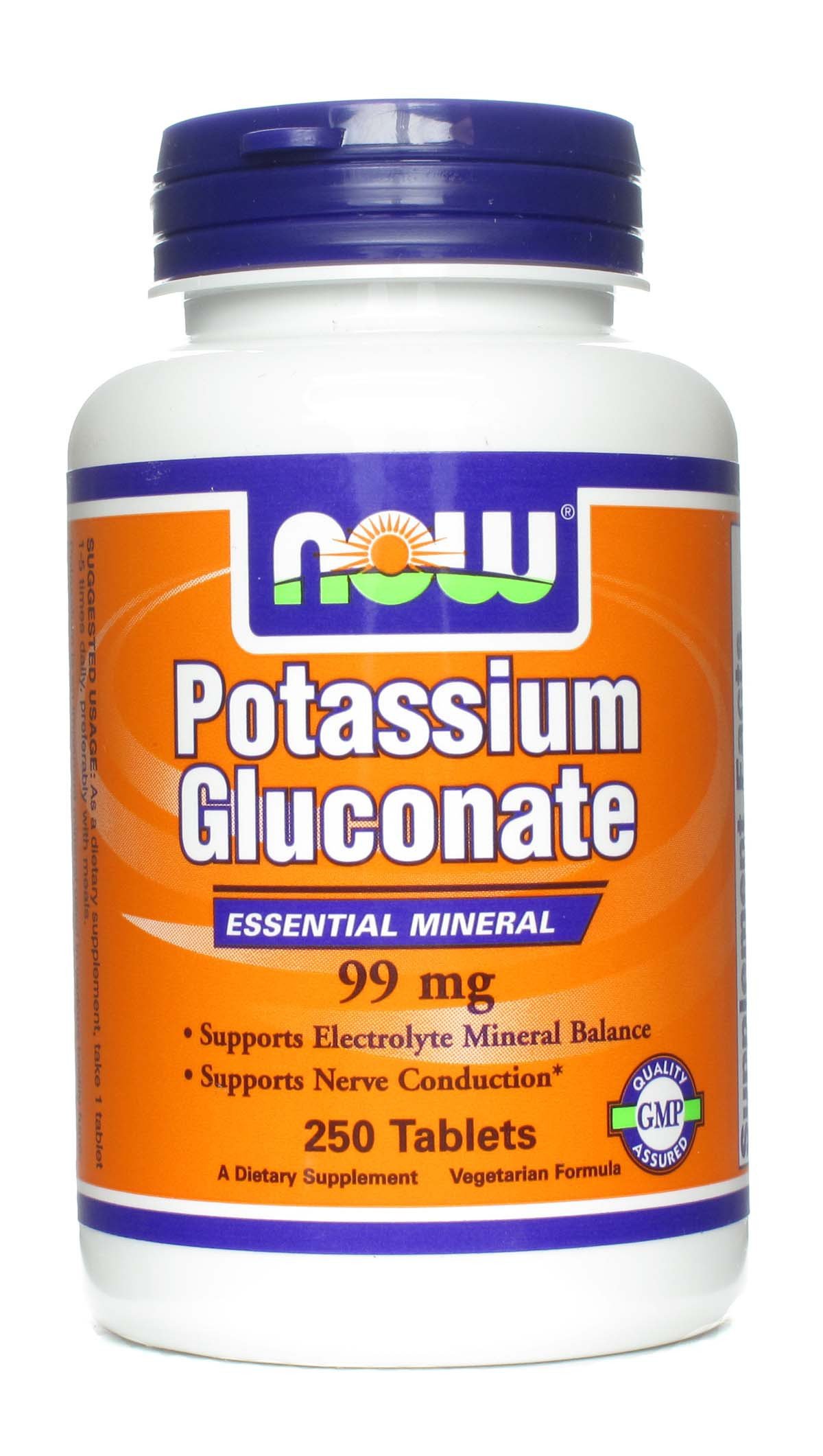 NOW Potassium Gluconate 99 mg Tablets Shop Minerals at HEB