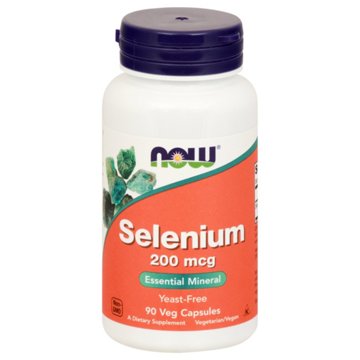 NOW Selenium 200 mcg Veg Capsules, 90 ct