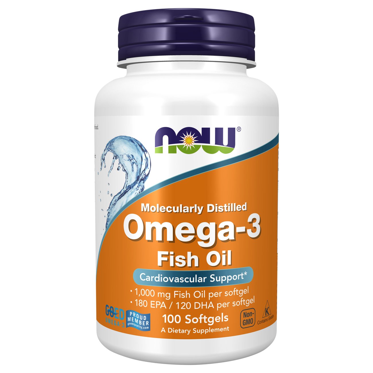 Geef rechten Razernij klem NOW Omega-3 180 EPA/120 DHA Fish Oil Softgels - Shop Diet & Fitness at H-E-B