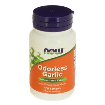 NOW Odorless Garlic 2500 mg Softgels, 100 ct