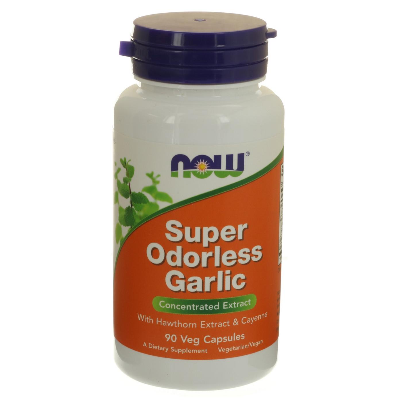 NOW Super Odorless Garlic 5,000 mg Capsules; image 1 of 2