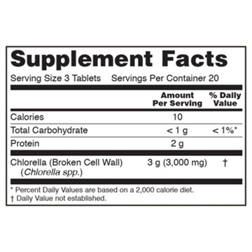 NOW Chlorella 1000 mg Tablets