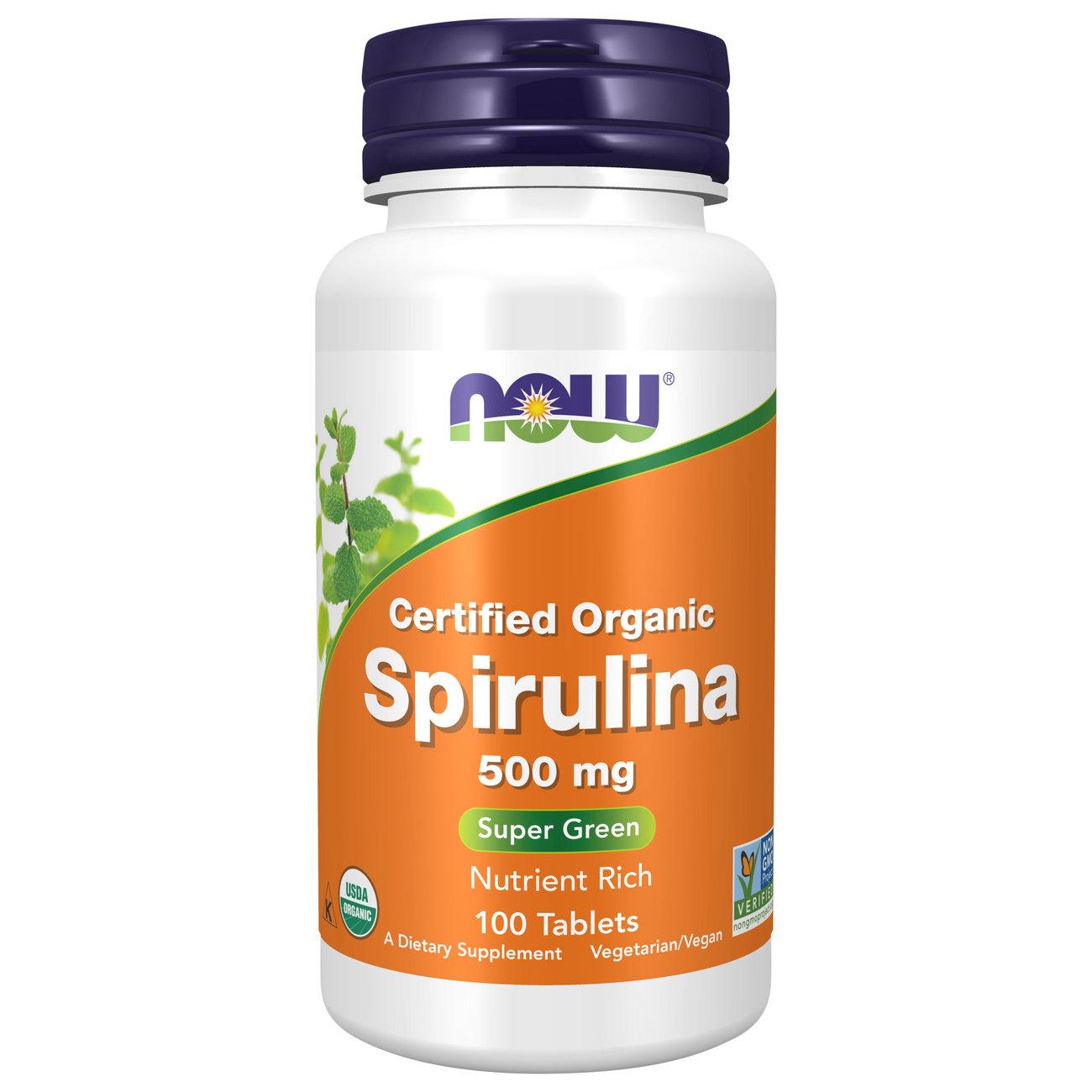NOW Spirulina 500 mg Tablets Shop Diet & fitness at HEB