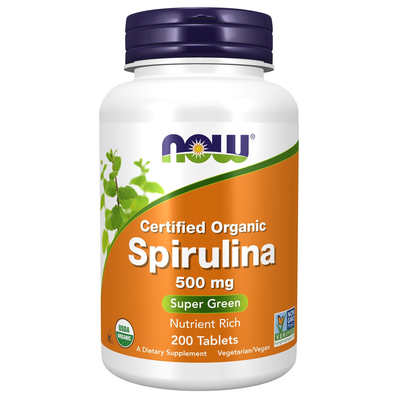 NOW Spirulina 500 mg Tablets Shop Diet & fitness at HEB