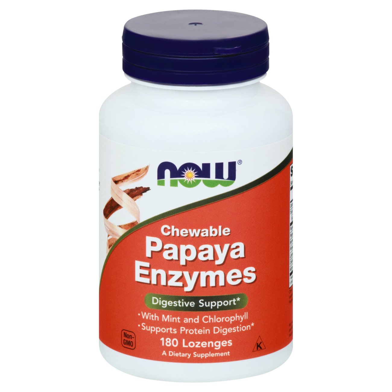 NOW Papaya Enzymes Chewable Lozenges Shop Diet & fitness at HEB