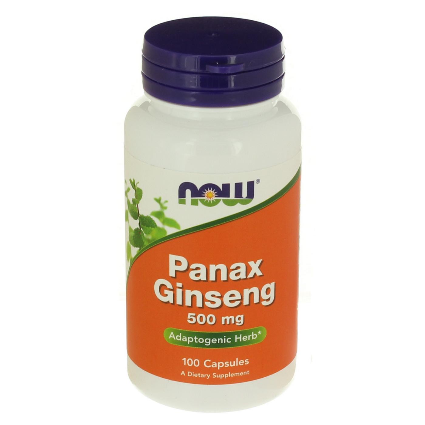 NOW Panax Ginseng 520 mg Capsules; image 1 of 2
