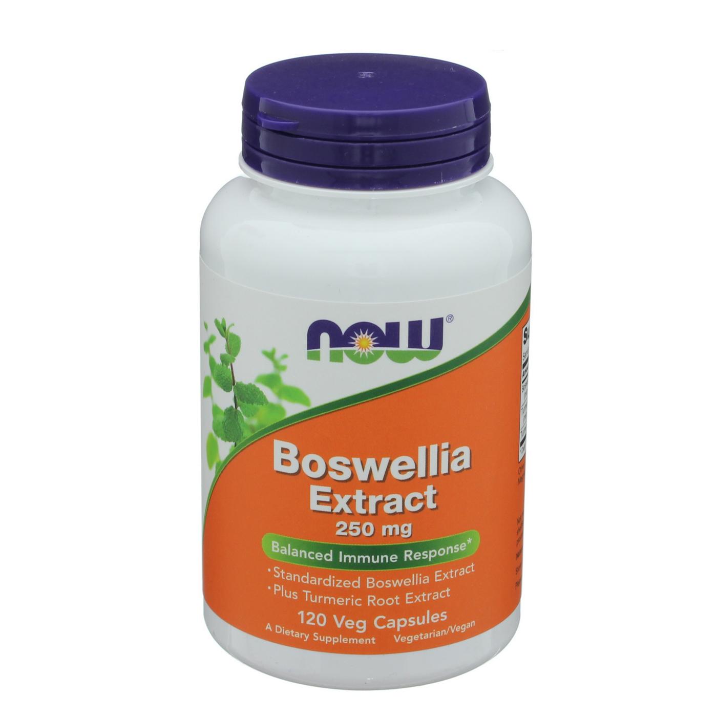 NOW Boswellia Extract 250 mg Veg Capsules; image 1 of 2