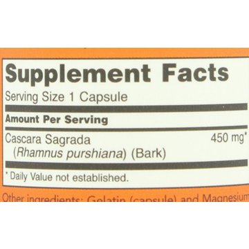 NOW Cascara Sagrada 450 mg Capsules