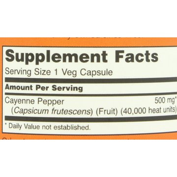 NOW Cayenne 500 mg Capsules