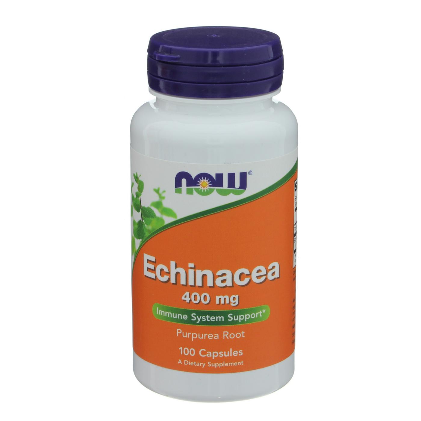 NOW Echinacea 400 mg Capsules; image 1 of 2