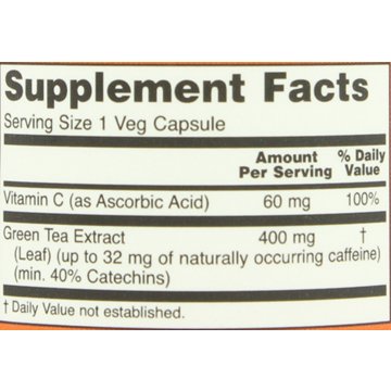 NOW Green Tea Extract 400 mg Veg Capsules
