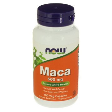 NOW Maca 500 mg Veg Capsules, 100 ct