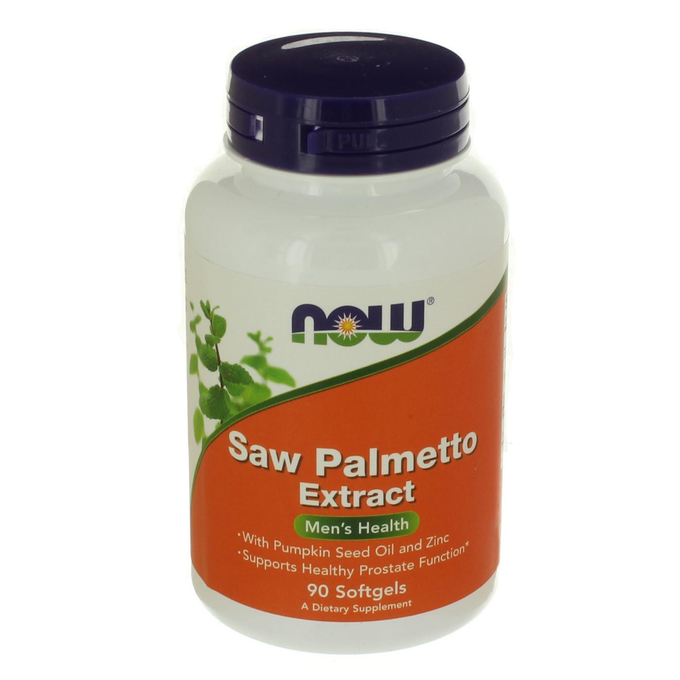 NOW Saw Palmetto Extract Softgels; image 1 of 2