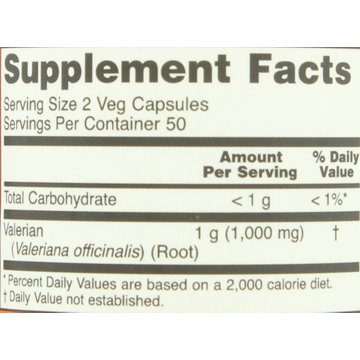 NOW Valerian Root 500 mg Capsules