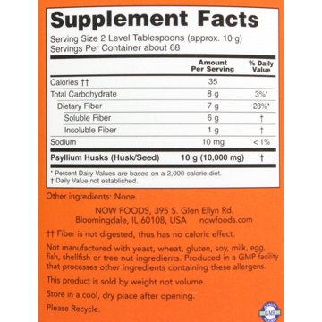 NOW Whole Psyllium Husks