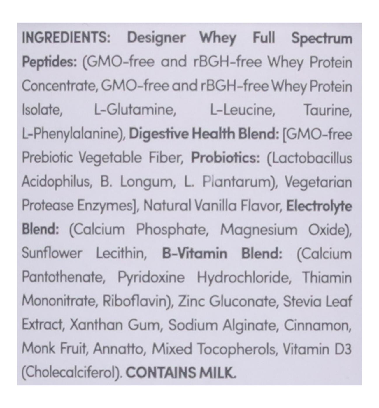 Designer Wellness Designer Whey 20g Protein Powder - French Vanilla; image 2 of 4