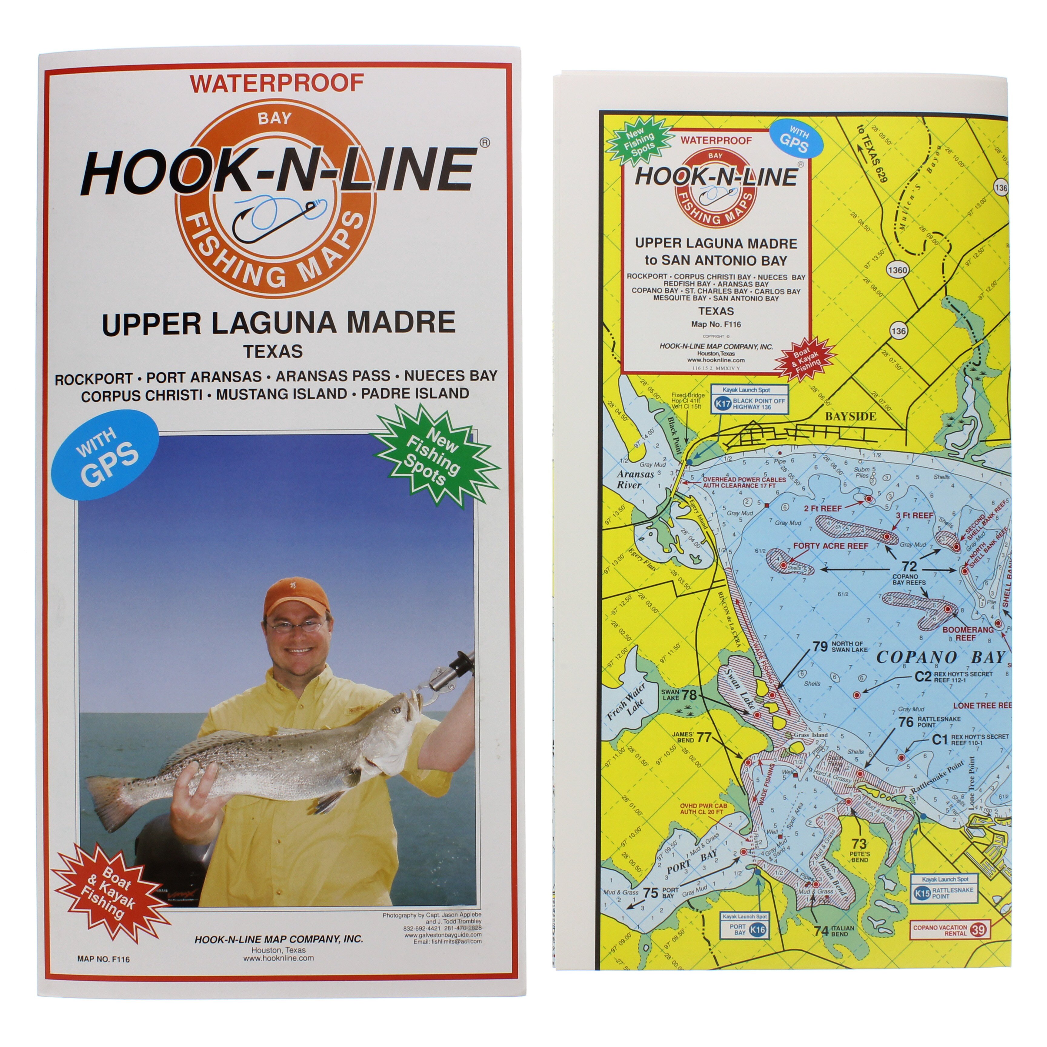 Upper Laguna Madre Fishing Map Hook-N-Line F116 Upper Laguna Madre Fishing Map - Shop Patio & Outdoor At  H-E-B