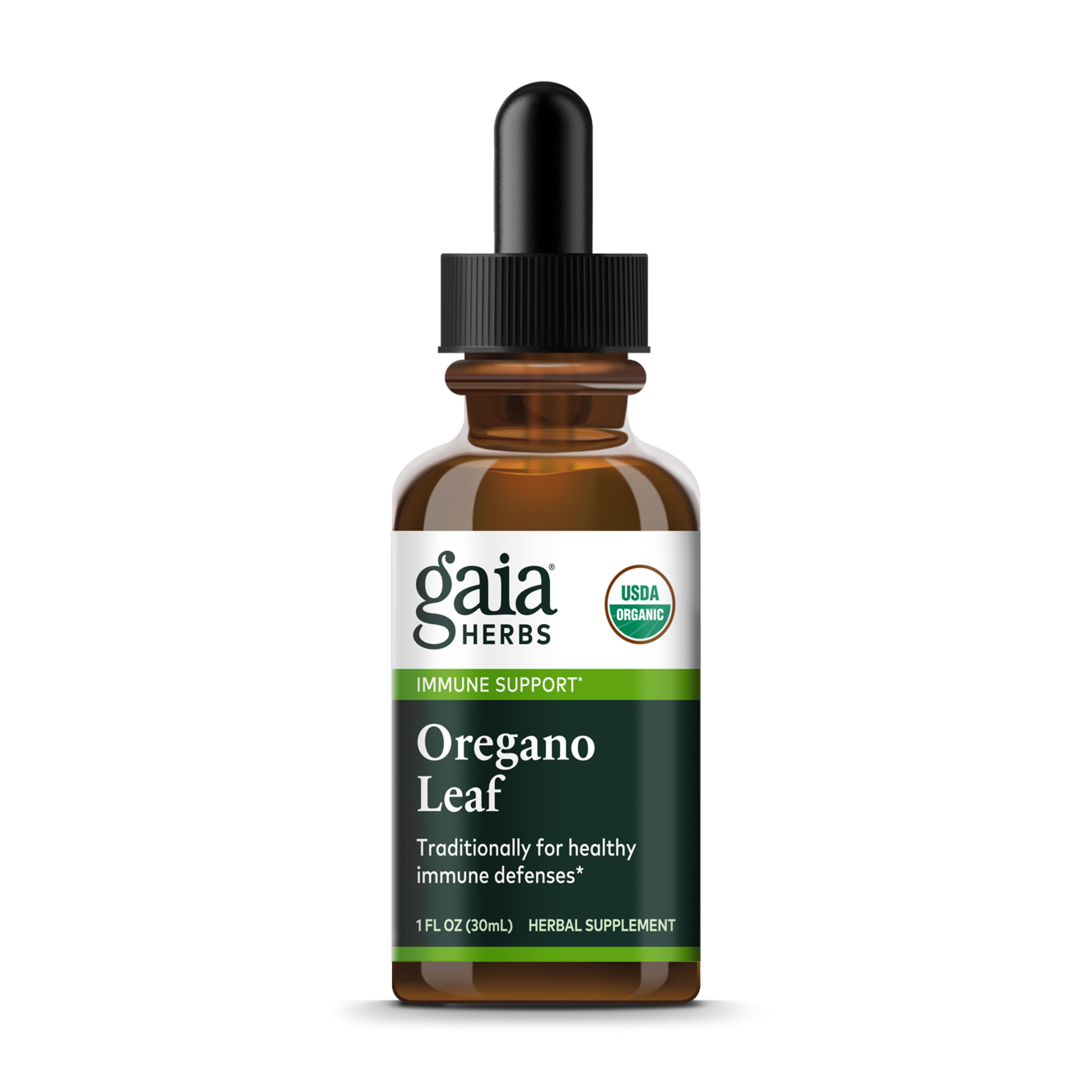 Gaia Herbs Oregano Leaf Certified Organic Extract Shop Herbs