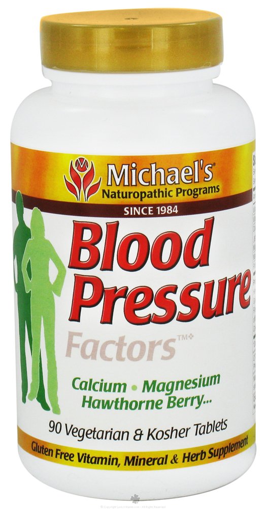 Michael's Blood Pressure Factors Vegetarian & Kosher Tablets, 90 ct ...