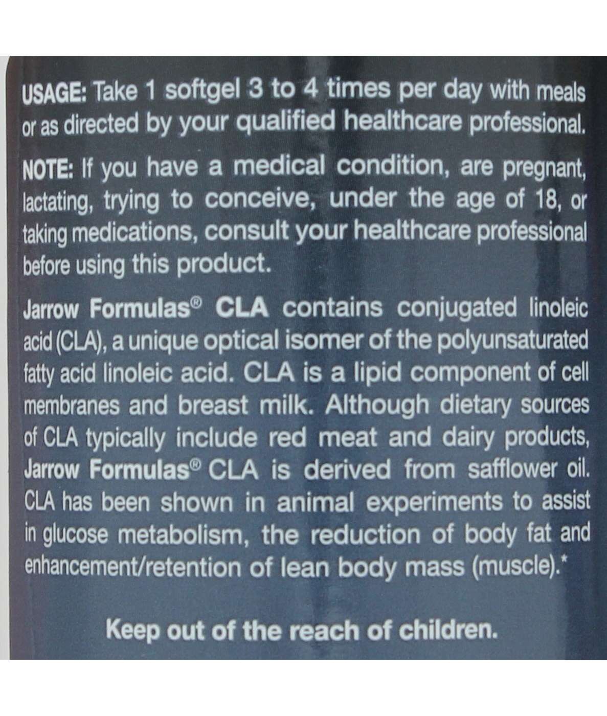 Jarrow CLA Softgels; image 2 of 3