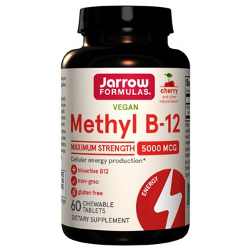 Jarrow Formulas Methyl B-12 Chewable Tablets - Cherry