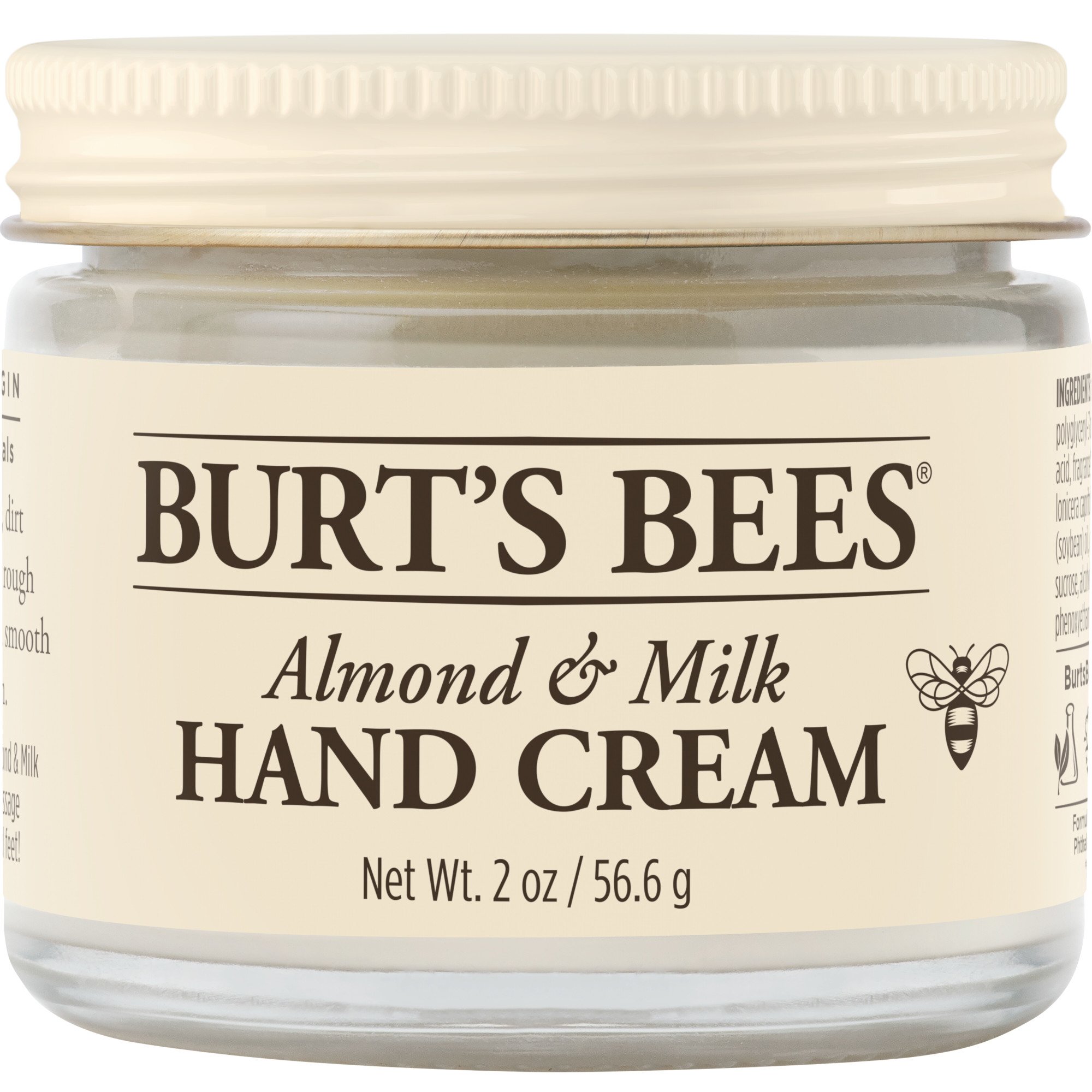 De databank verwijderen Schadelijk Burt's Bees Almond Milk Beeswax Hand Creme - Shop Bath & Skin Care at H-E-B