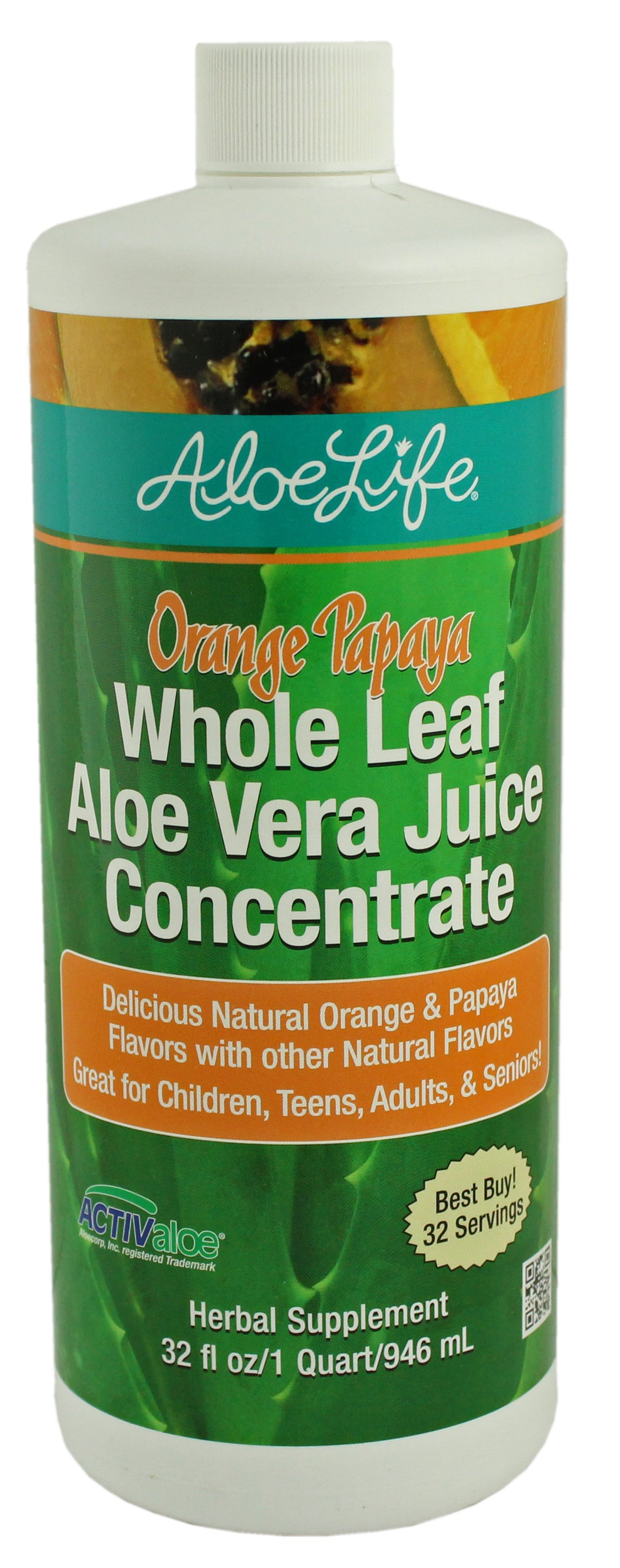 Aloe Life Aloe Vera Juice Orange Papaya Shop Herbs & Homeopathy at HEB