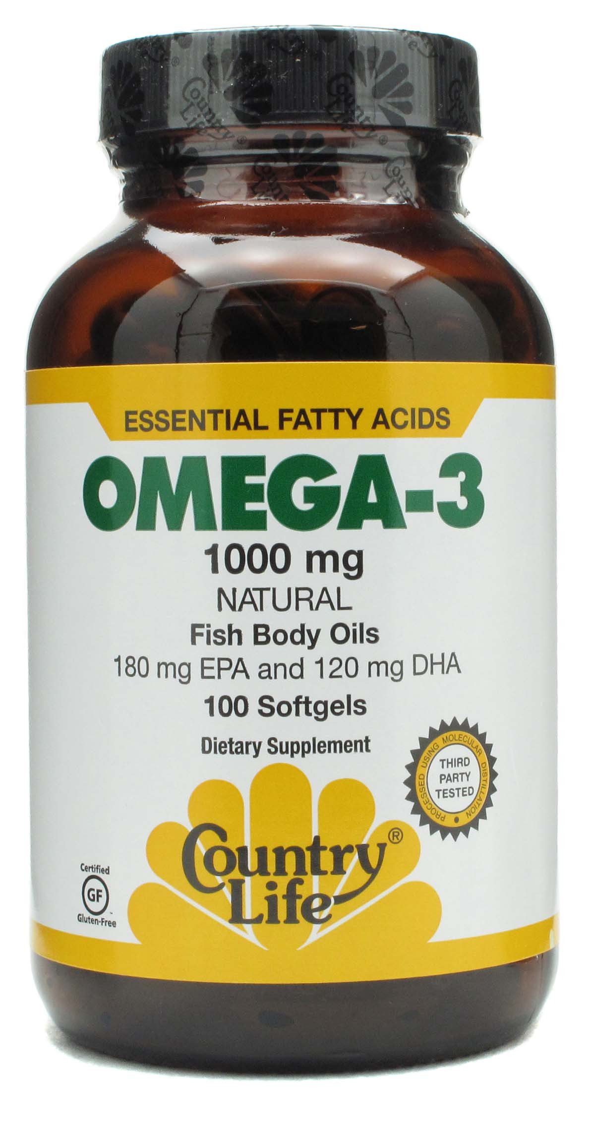 Country Life Omega3 Fish Oil 1000 mg Softgels Shop Diet & fitness at