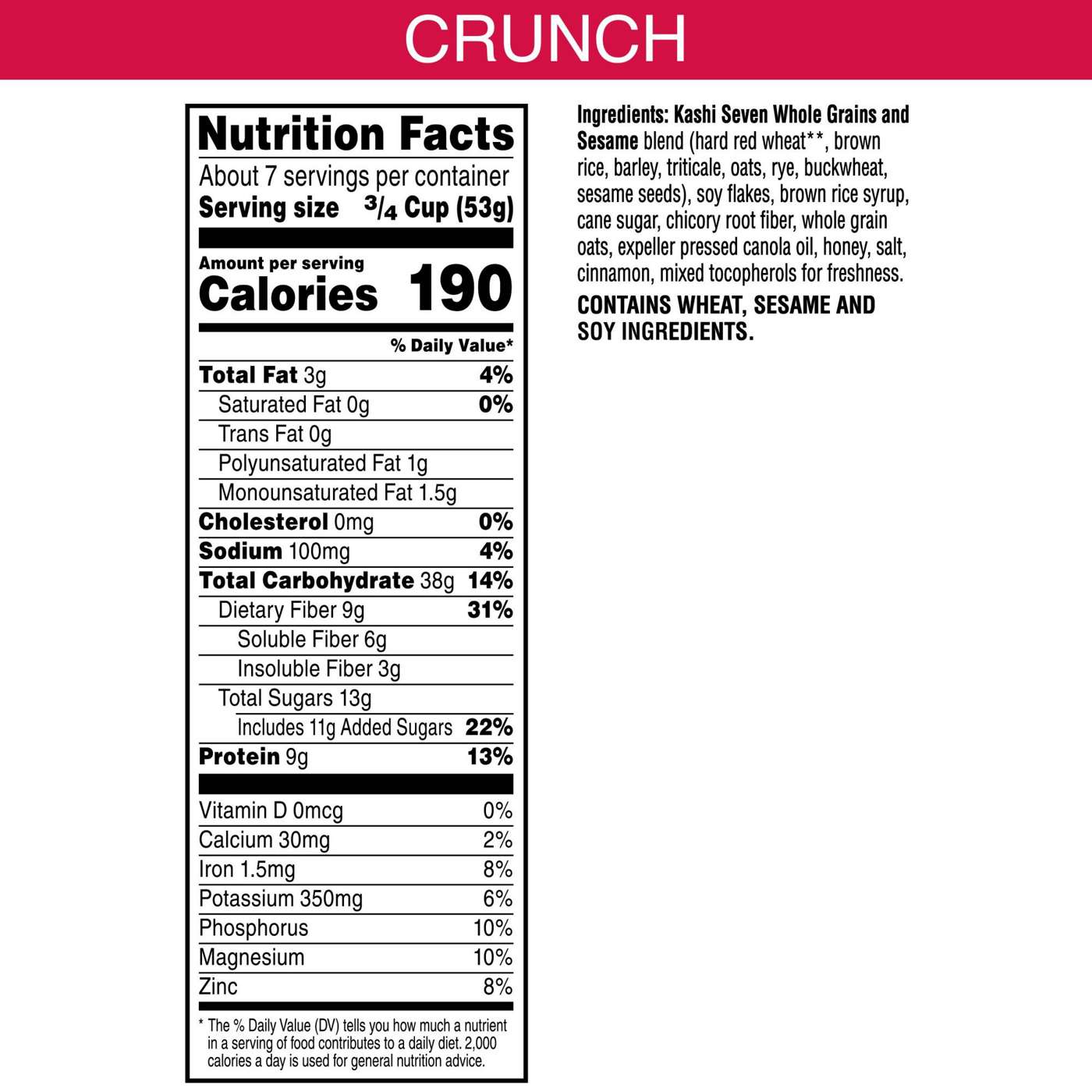 Kashi GO Crunch Breakfast Cereal; image 2 of 11