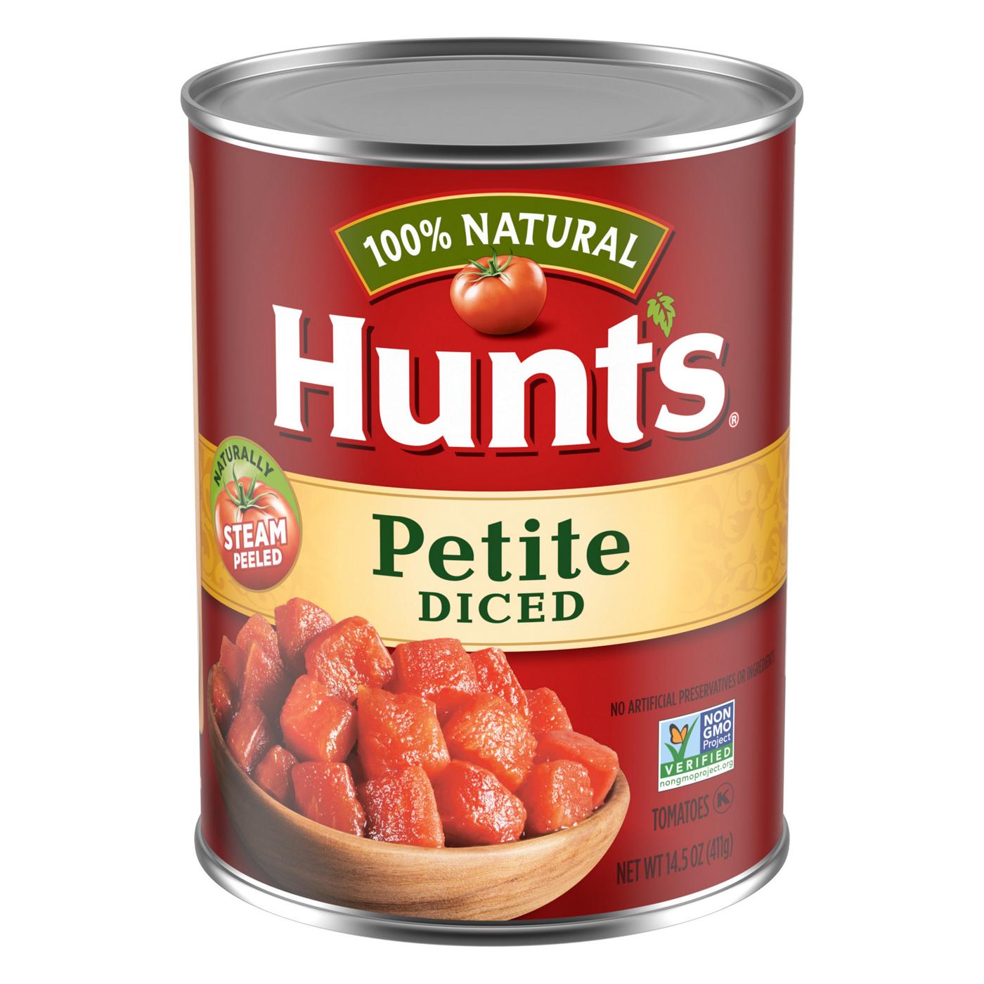 Hunt's Petite Diced Tomatoes; image 1 of 7