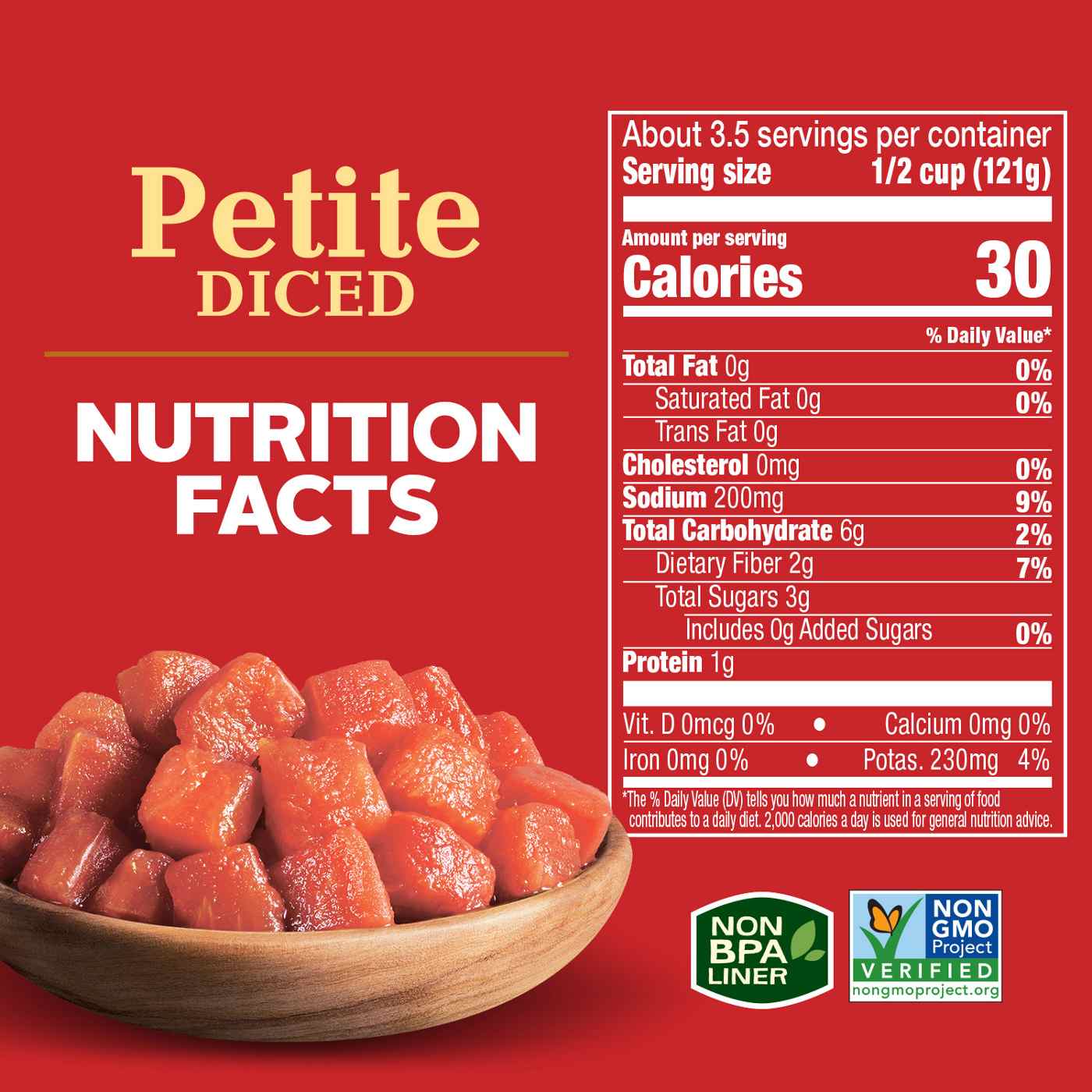 Hunt's Petite Diced Tomatoes; image 3 of 7