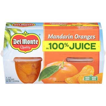 Del Monte Mandarin Oranges In 100% Juice