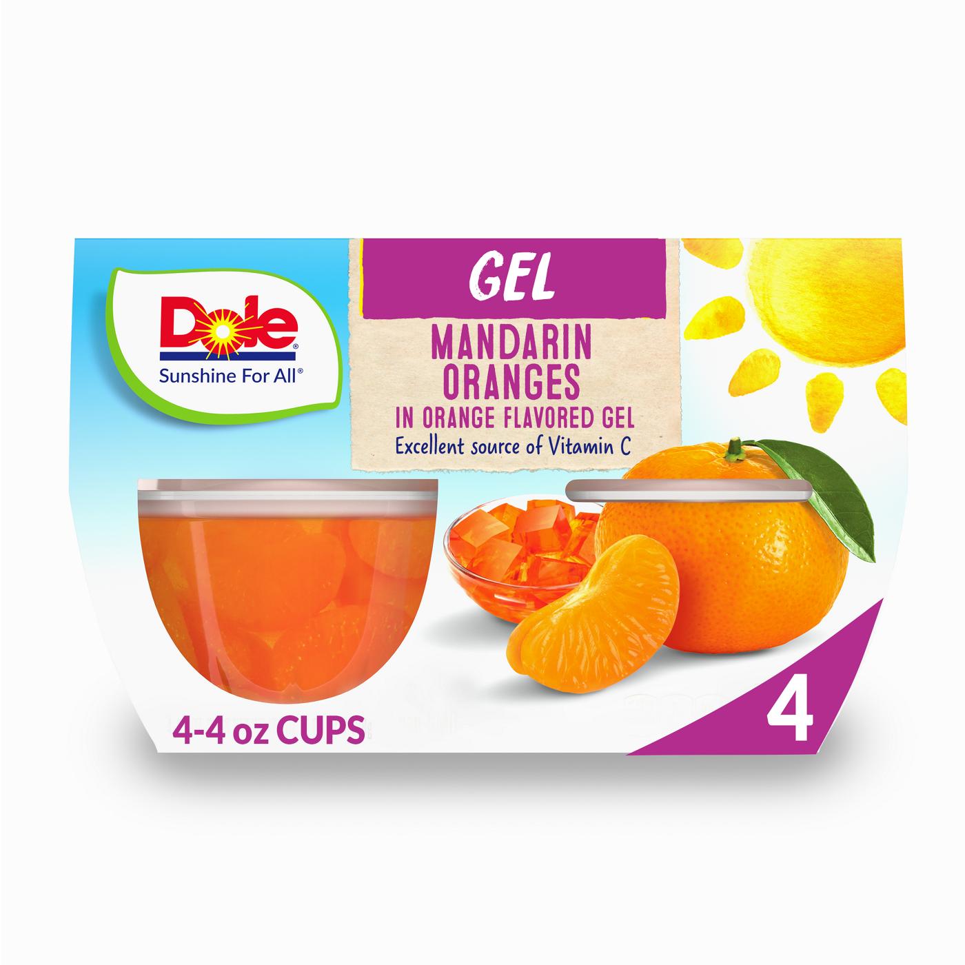 Dole Fruit Bowls - Mandarins in Orange Flavored Gel; image 1 of 5