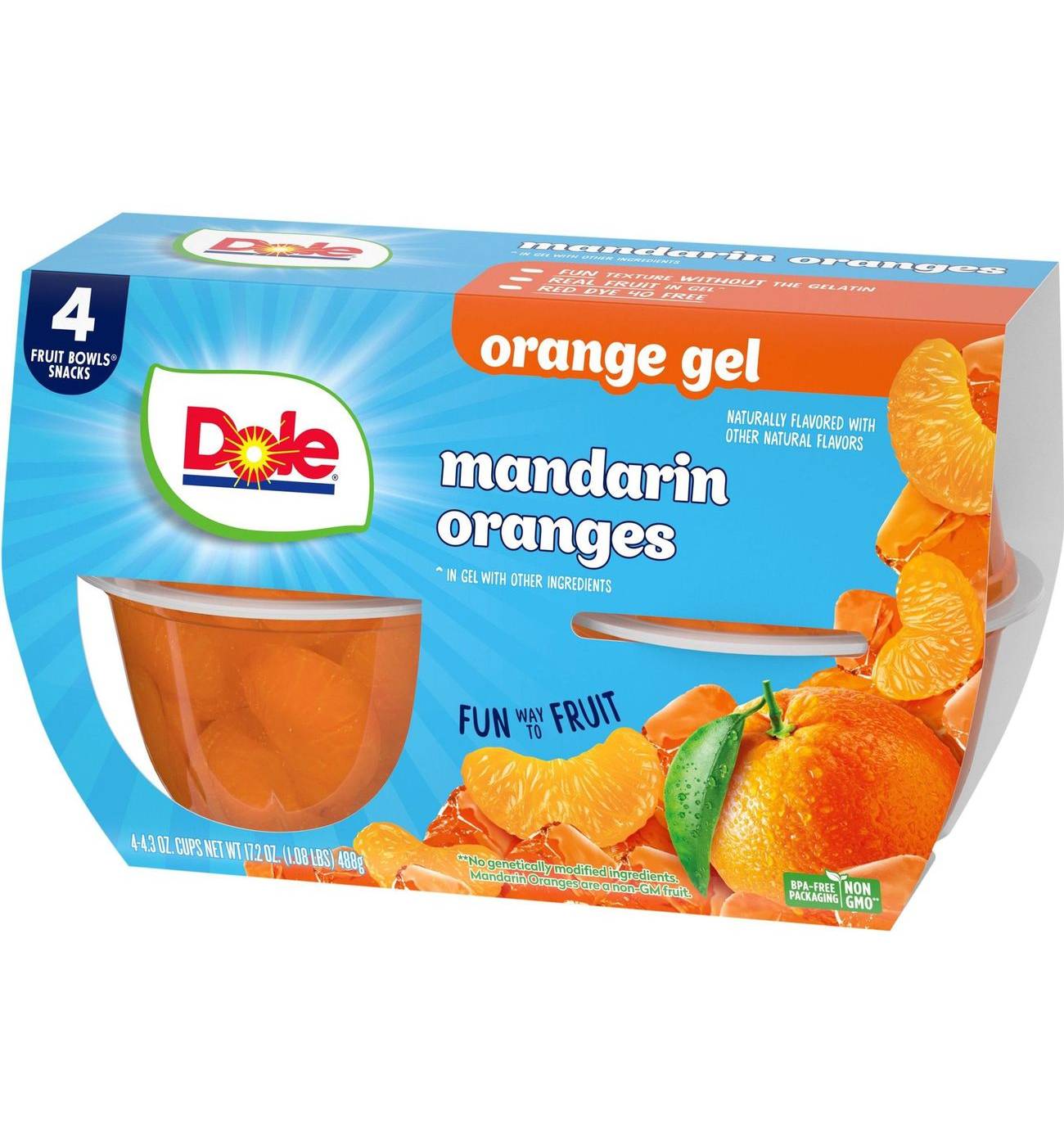 Dole Fruit Bowls - Mandarins in Orange Flavored Gel; image 3 of 7