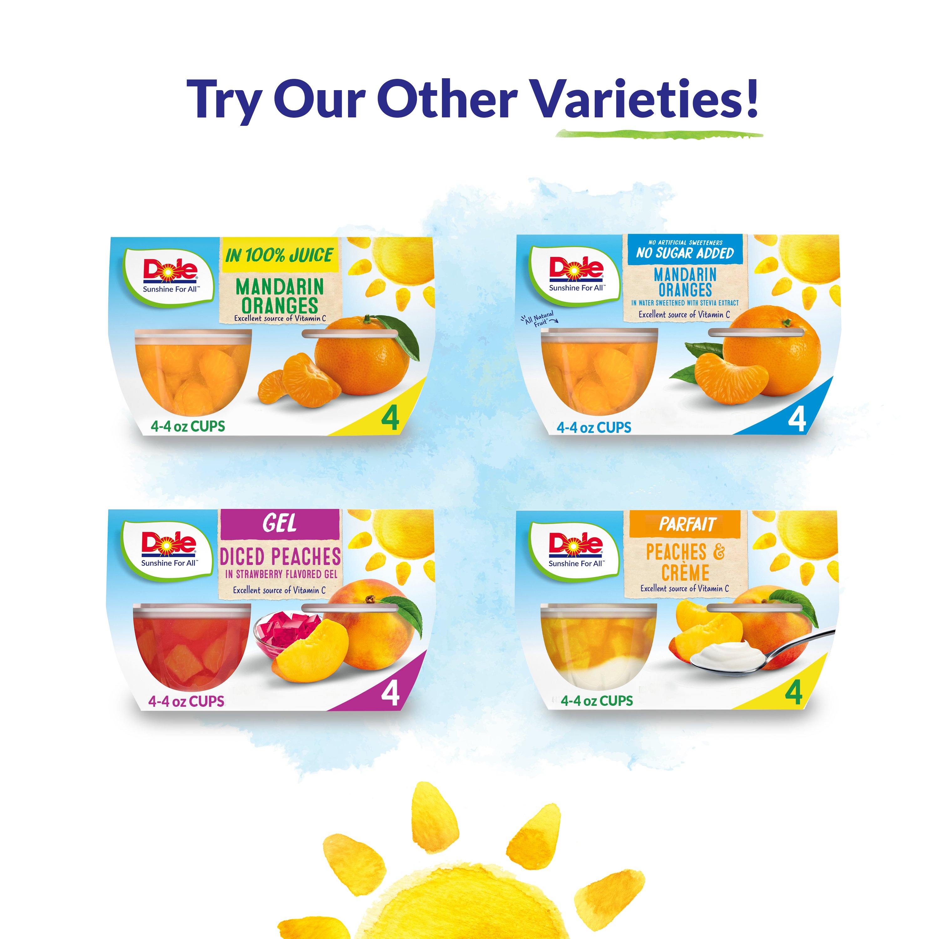 Dole Fruit Bowls Mandarins in Orange Flavored Gel