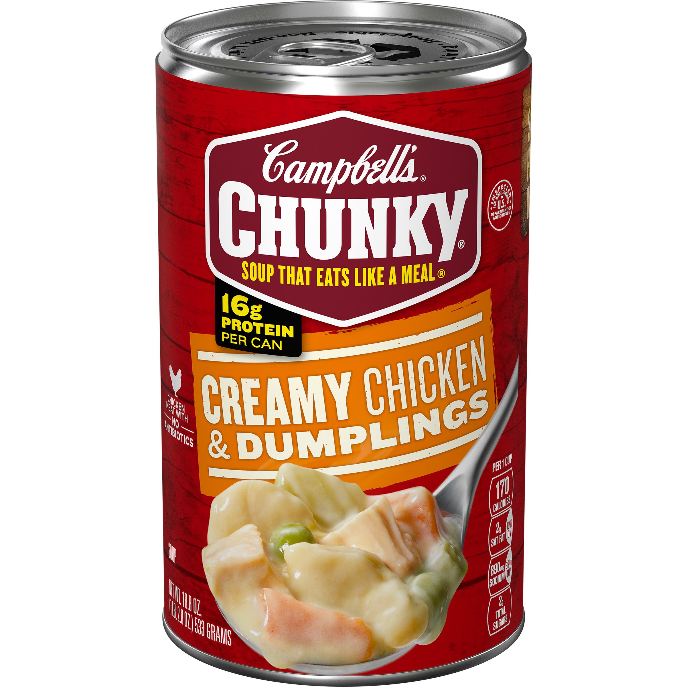 Campbell S Chunky Creamy Chicken And Dumplings Soup Shop Soups Chili At H E B