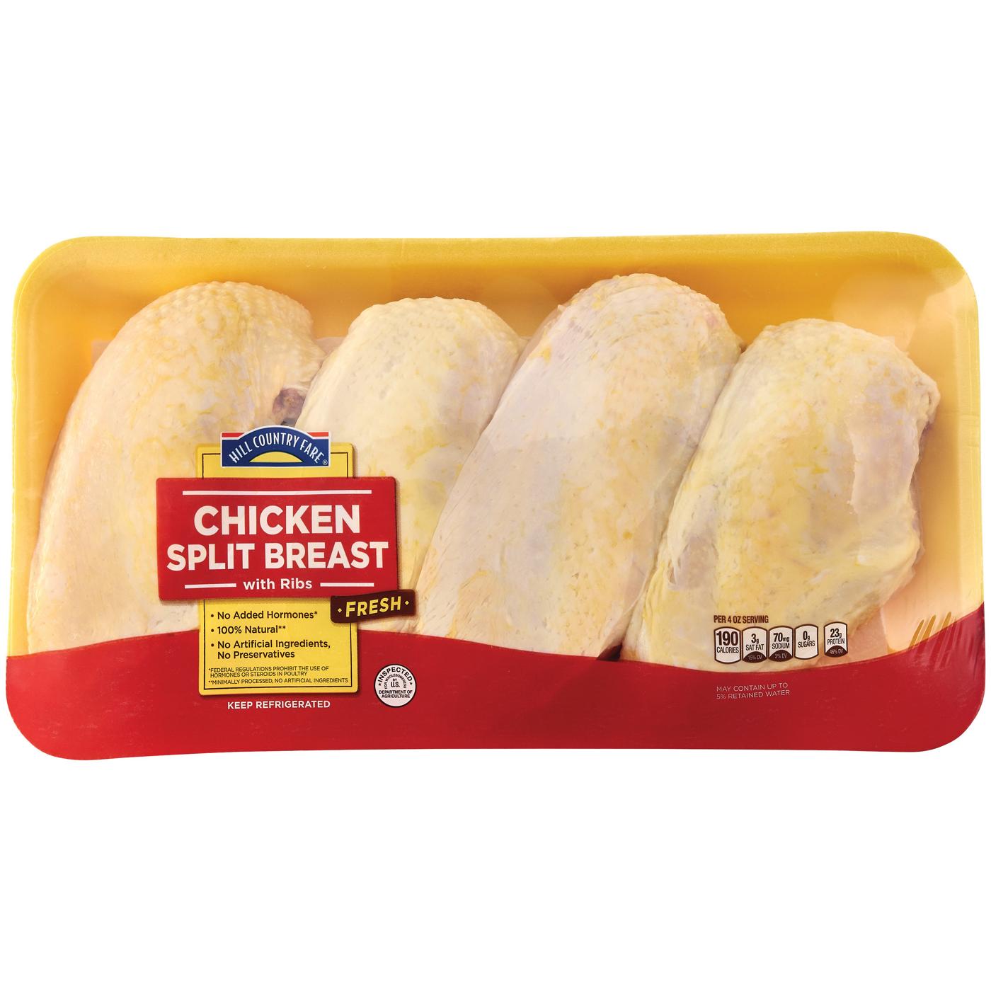 Hill Country Fare Bone In Split Chicken Breasts, Value Pack; image 1 of 4