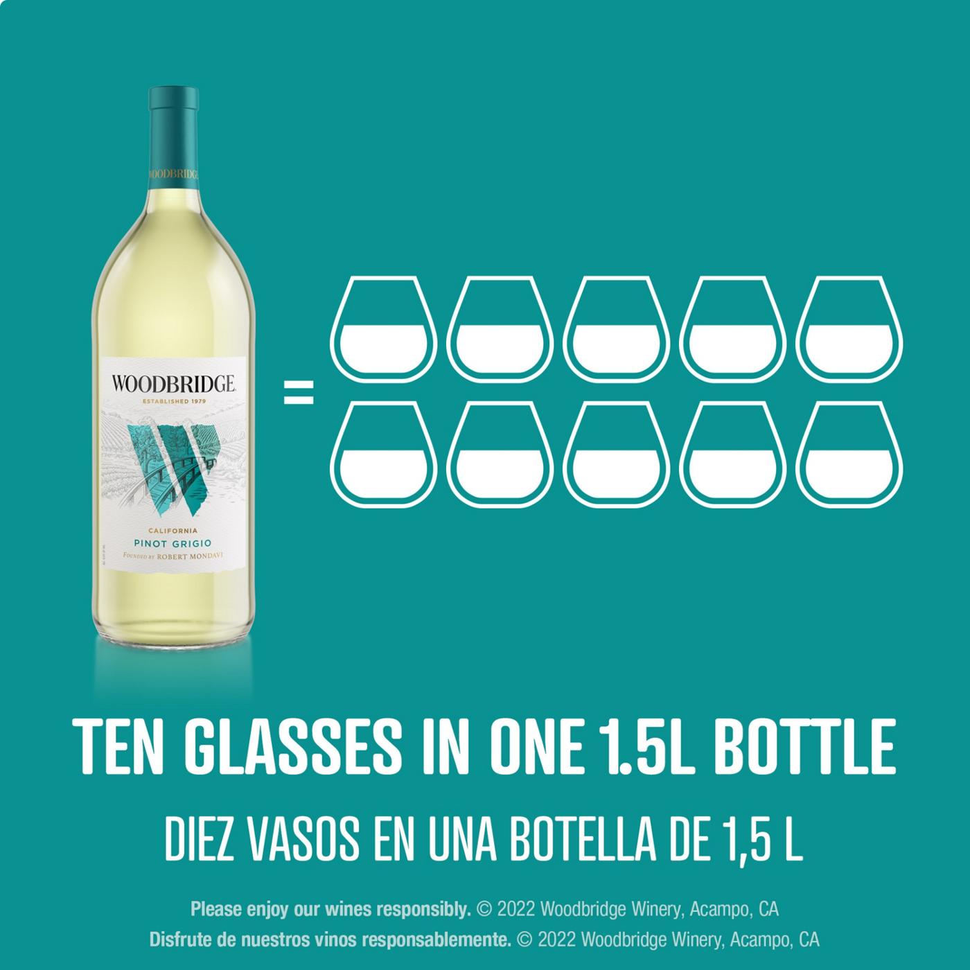 Woodbridge Pinot Grigio White Wine 1.5 L Bottle; image 4 of 10