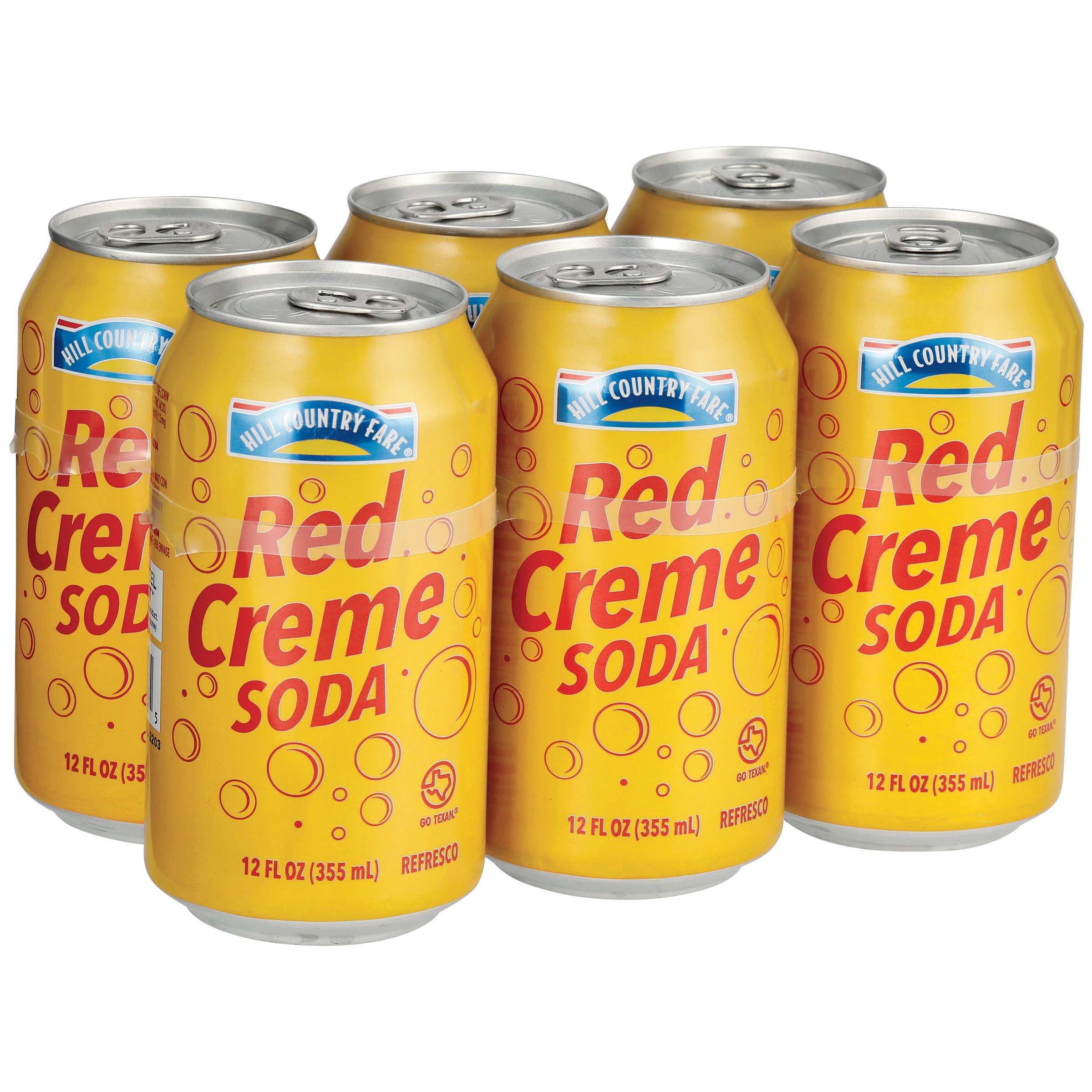 Hill Country Fare Red Creme Soda 12 Oz Cans - Shop Soda At H-E-B