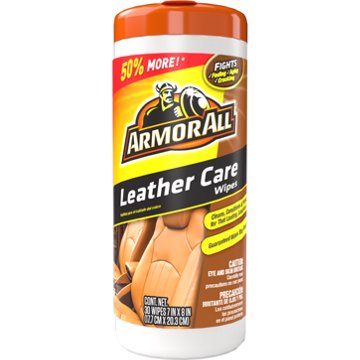 Armor All Leather Care Wipes, 30 ct