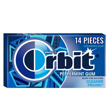 Orbit Peppermint Sugar Free Chewing Gum, 14 pc