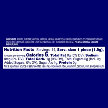 Orbit Peppermint Sugar Free Chewing Gum, 14 pc