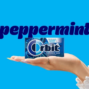 Orbit Peppermint Sugar Free Chewing Gum, 14 pc