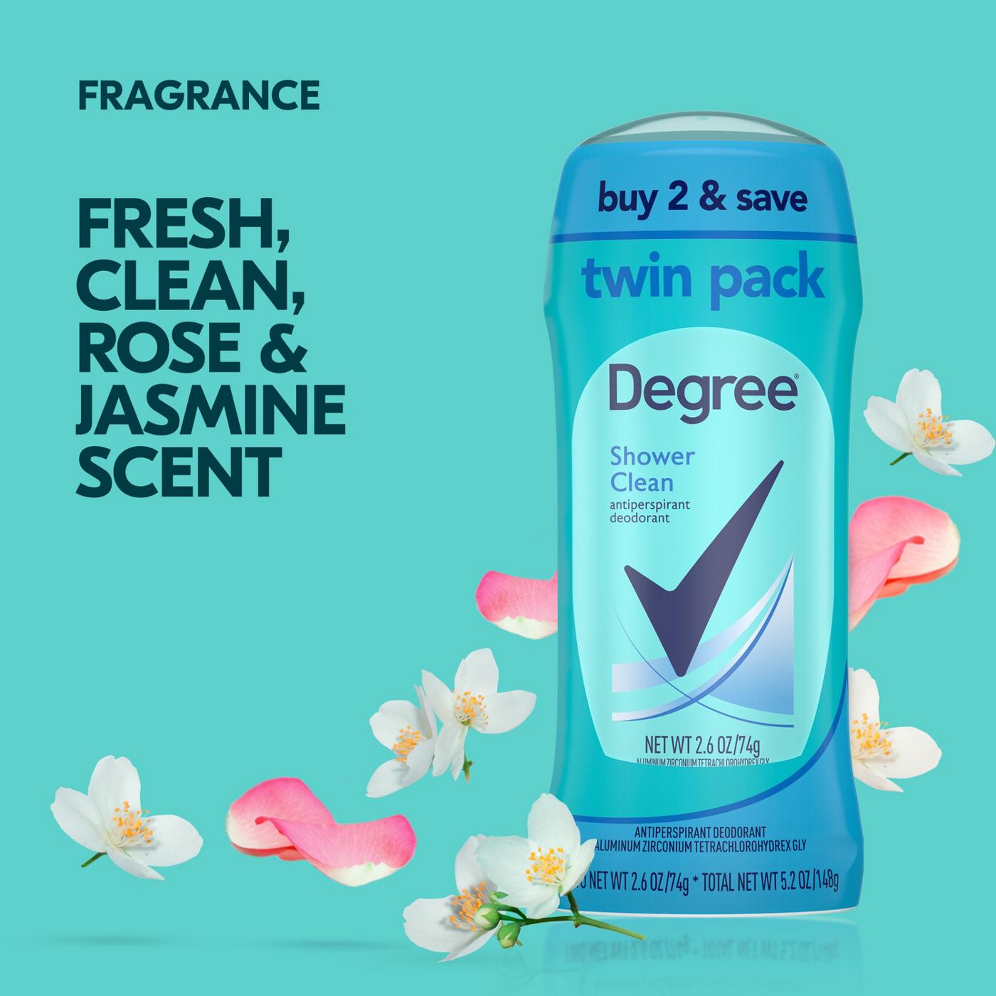 Degree Antiperspirant Deodorant Shower Clean; image 5 of 5