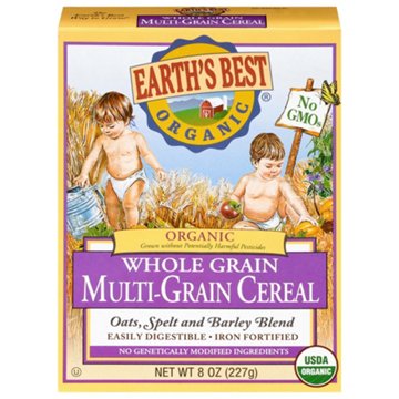 Earth's Best Organic Whole Grain Multigrain Cereal for Baby, 8 oz
